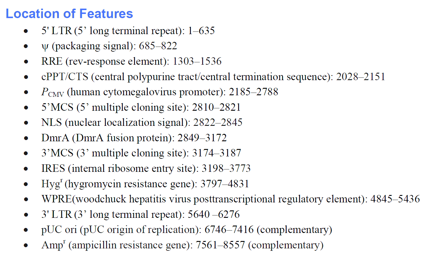 pLVX-Het-Nuc1 载体特征